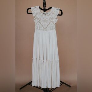 Joyfolie Macy Dress Cream and Lace